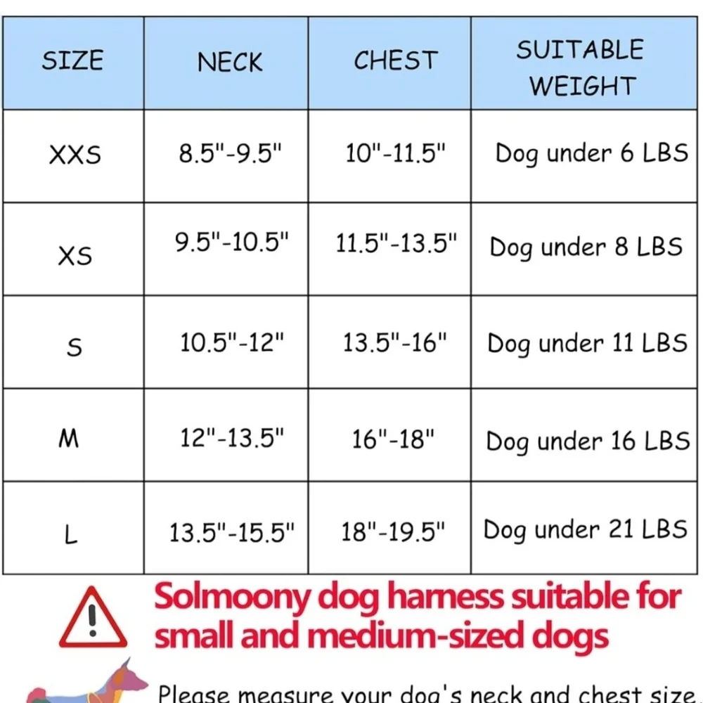 📣 Solmoony Dog Harness XS 🆕 Without Tags No Pull Puppy Harness Leash Pink 🐕‍